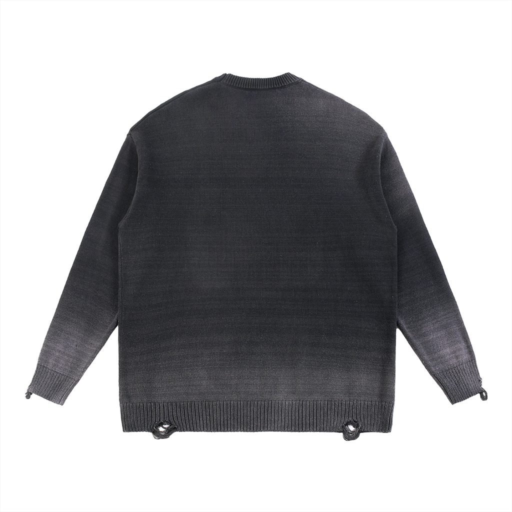 HEAVYWEIGHT DISTRESSED WASHED SWEATSHIRT