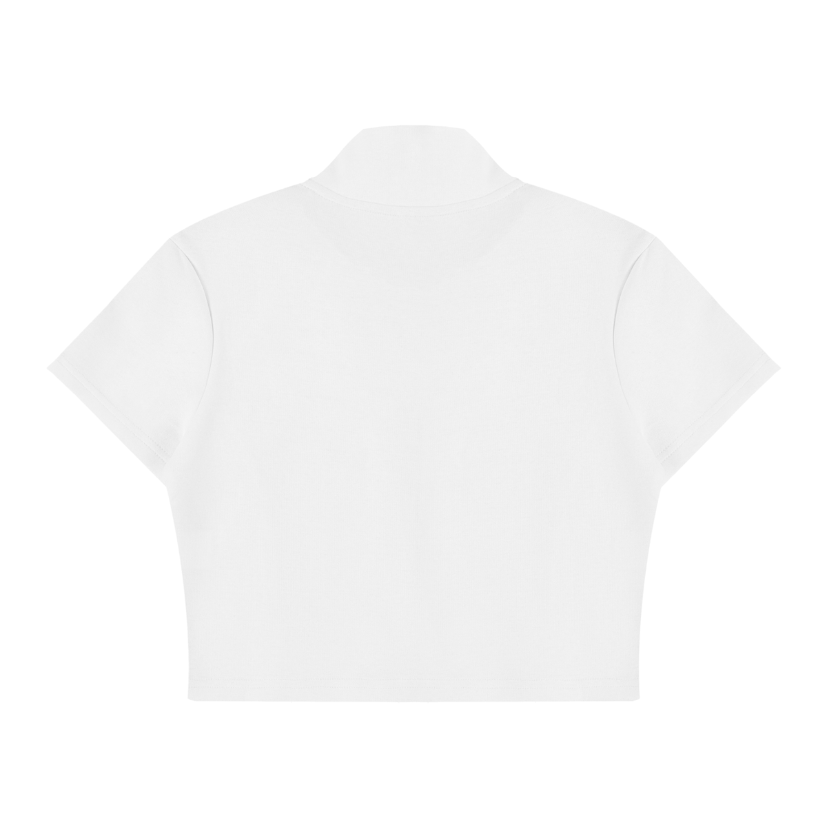 CROPPED PERFORMANCE BLANCHE POLO