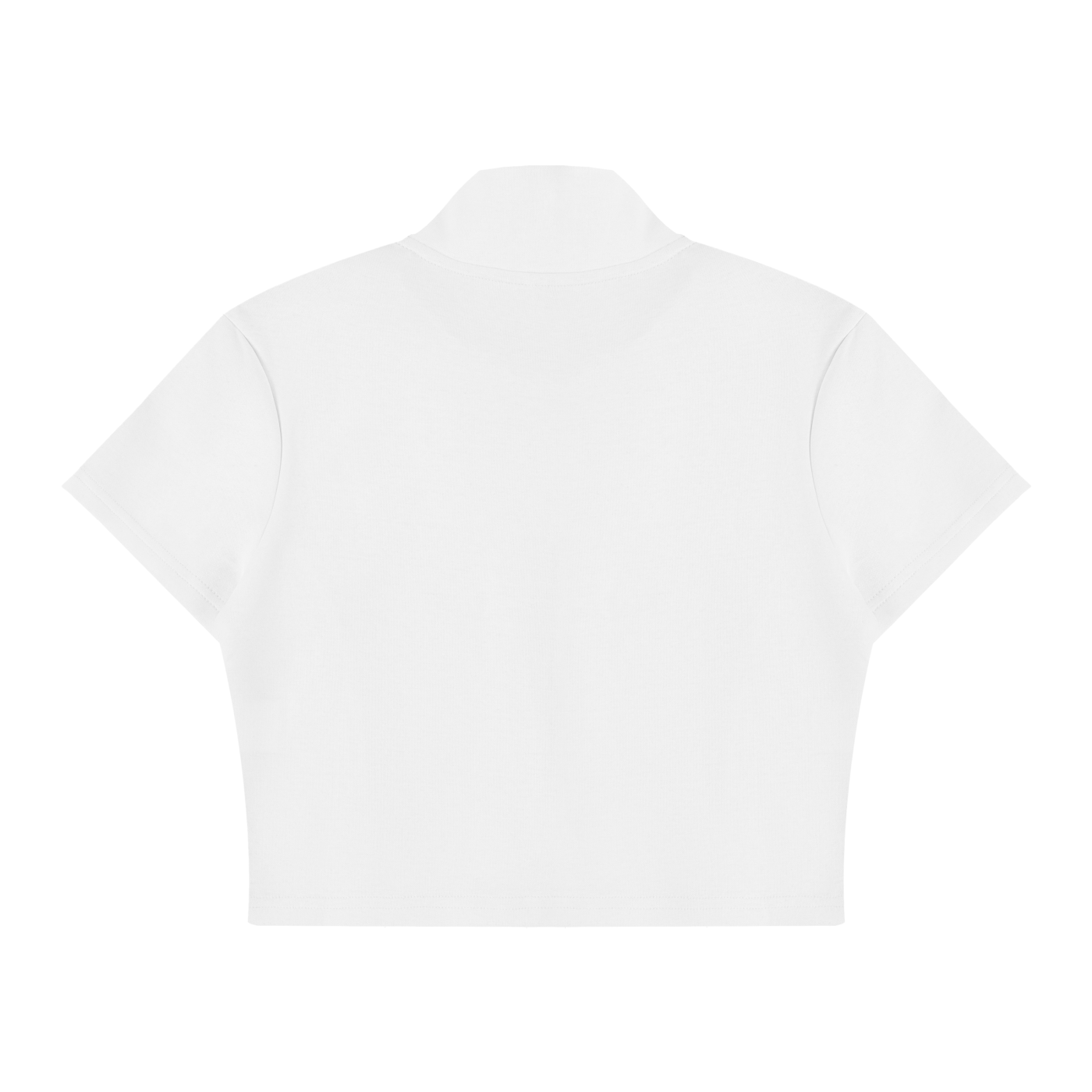 CROPPED PERFORMANCE BLANCHE POLO