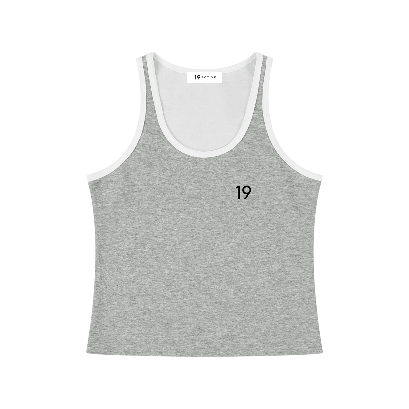 Women's Color Block Cropped Tank Top