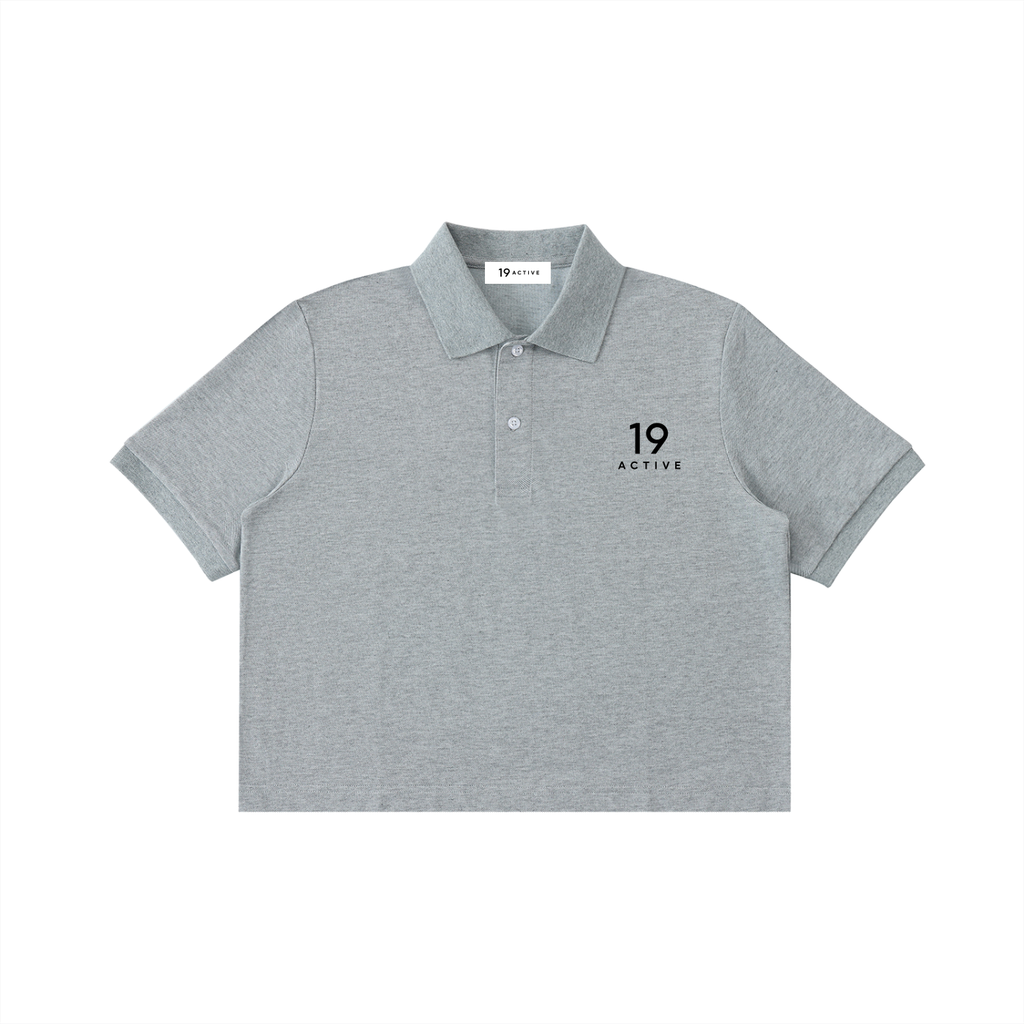 Essential Cropped Polo Shirt