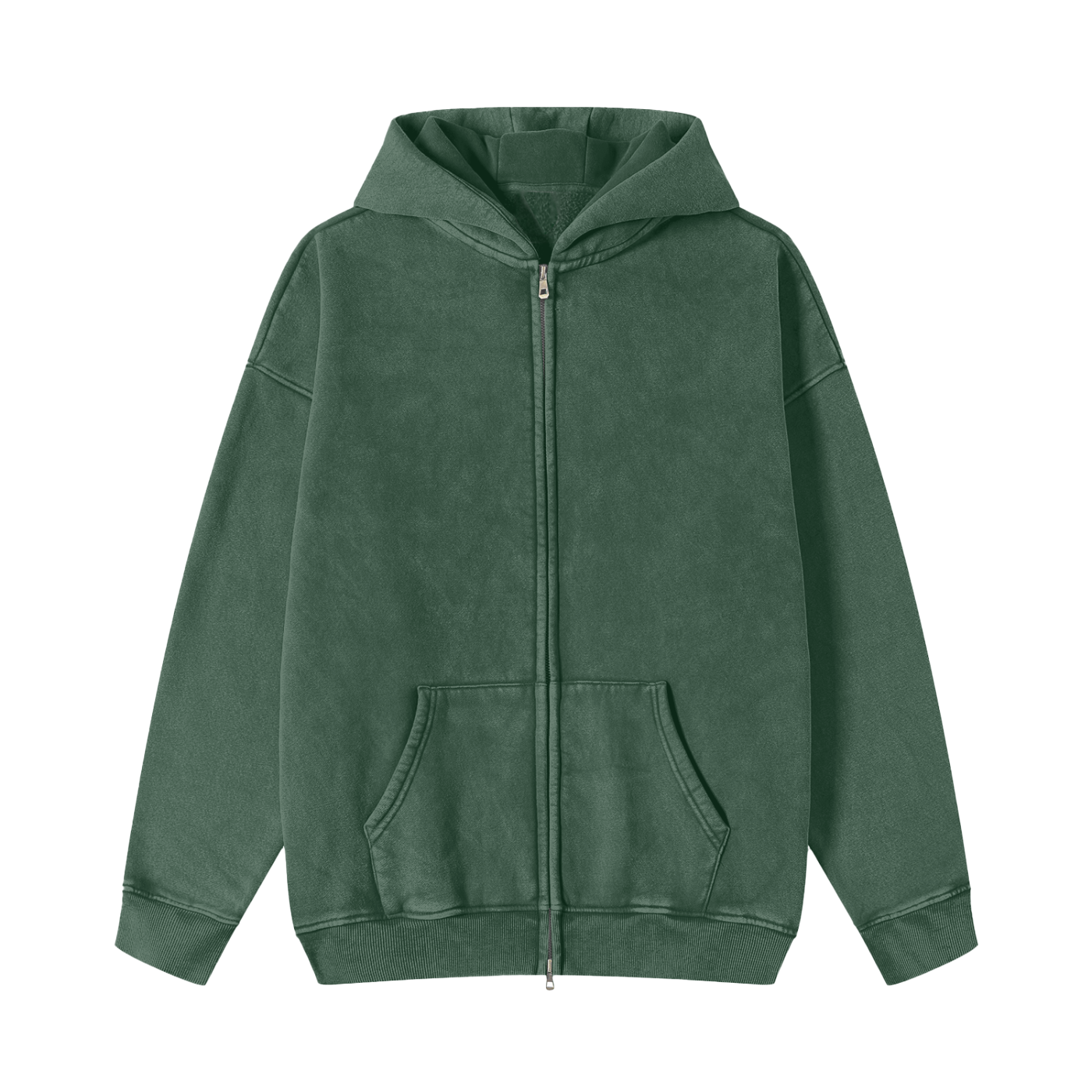 VINTAGE WASHED ZIP HOODIE