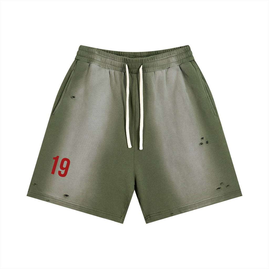 VINTAGE DISTRESSED COTTON SHORTS