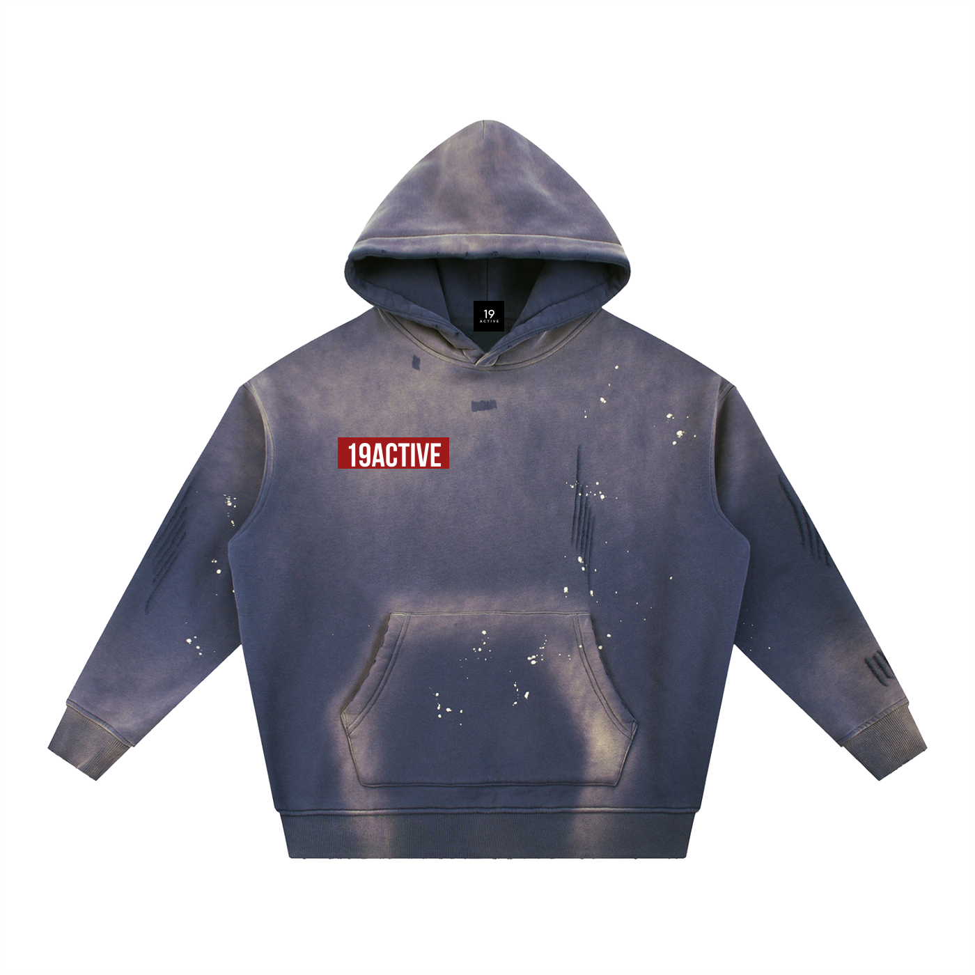 SUDADERA CON CAPUCHA OVERSIZE EFECTO VINTAGE