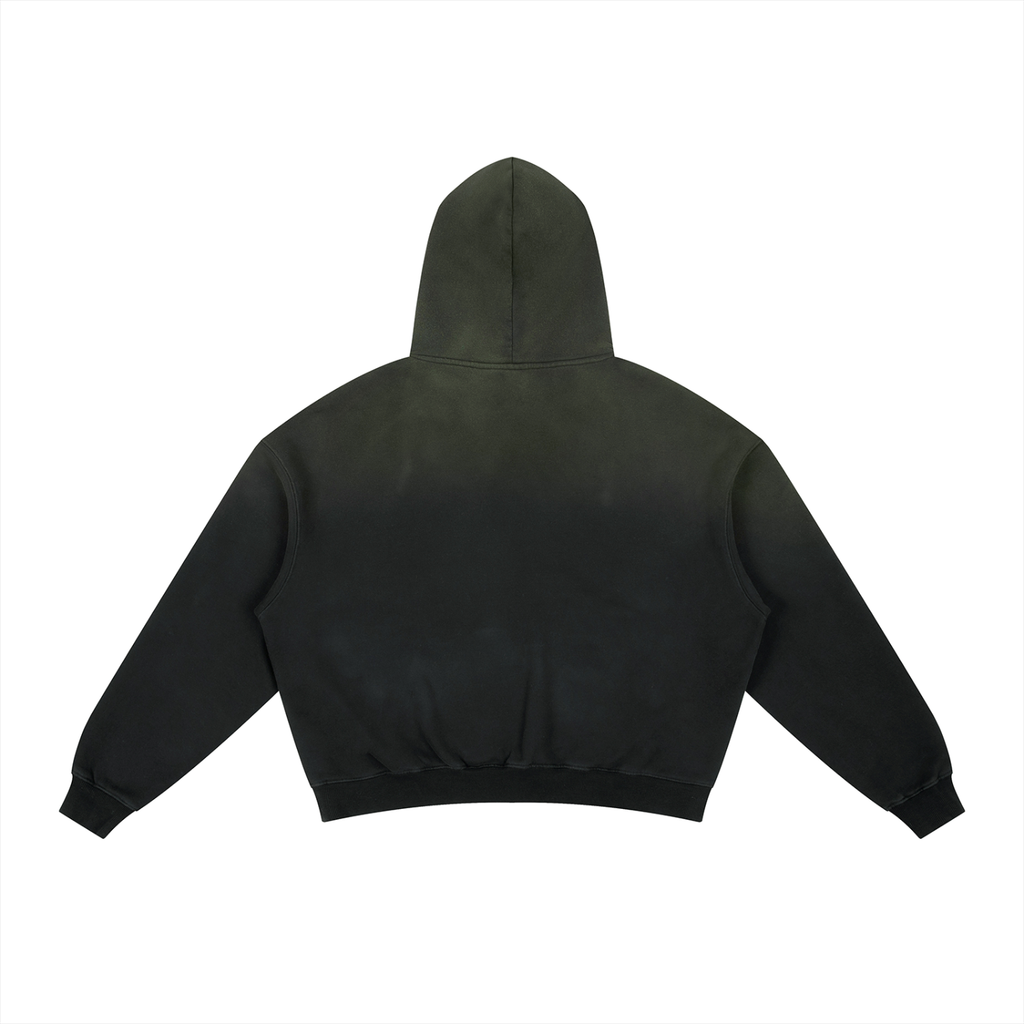 DISTRESSED WASHED HOODIE