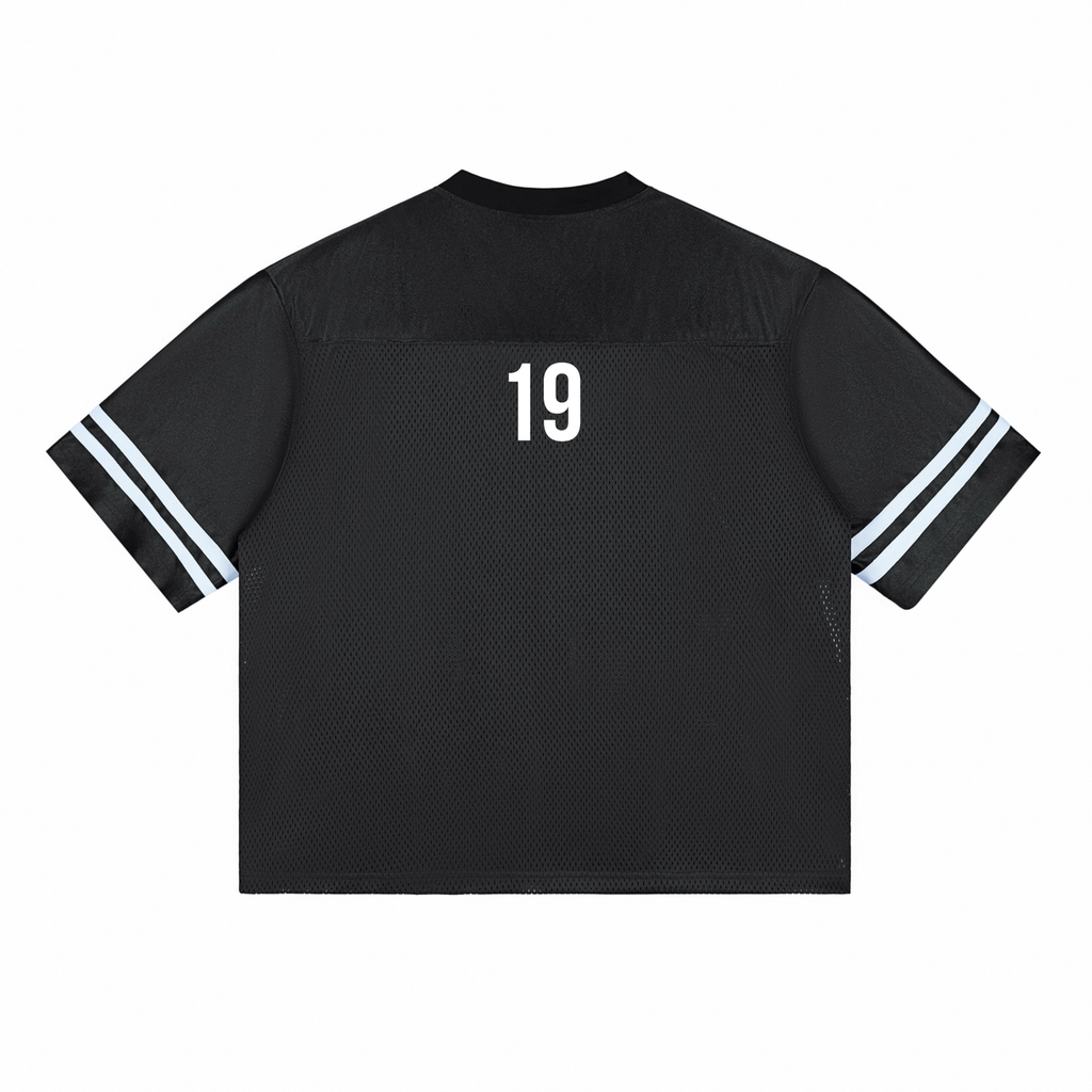 Taped Mesh Black Motion T-Shirt