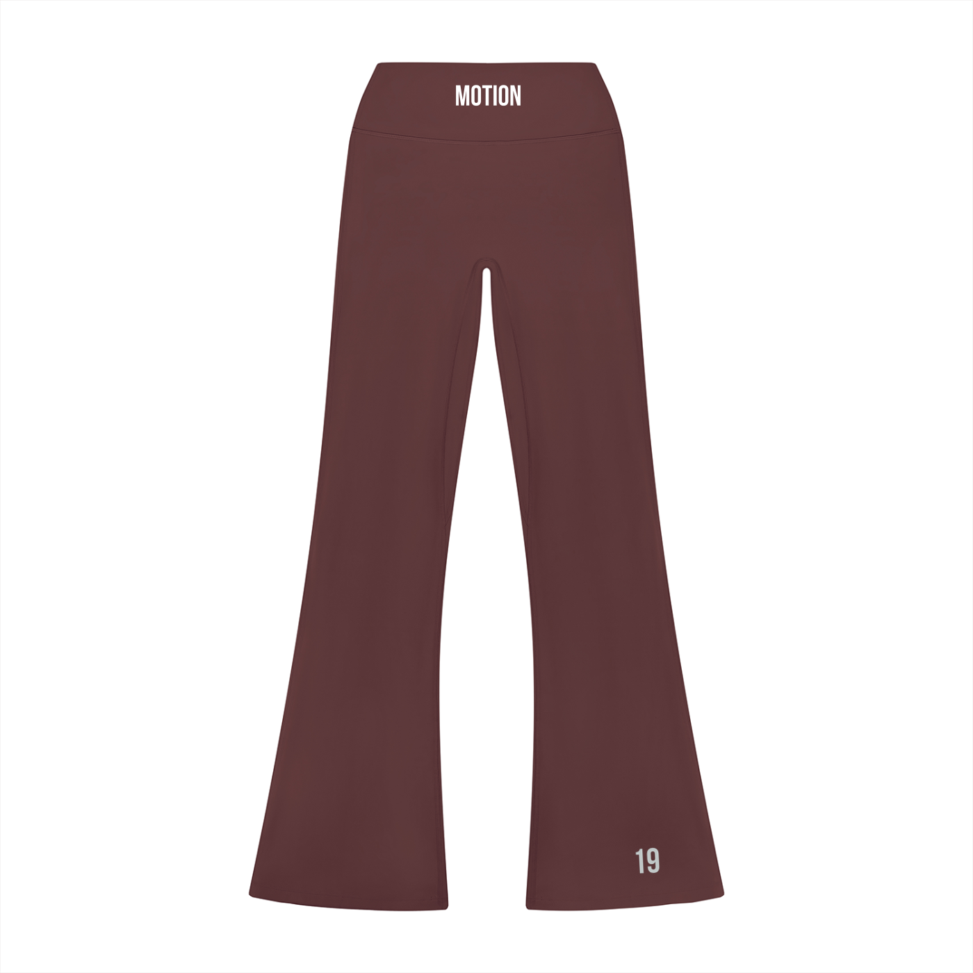 HIGH RISE FLARED LEGGINGS VIN ROUGE