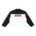 PATCHWORK V-NECK SWEATSHIRT