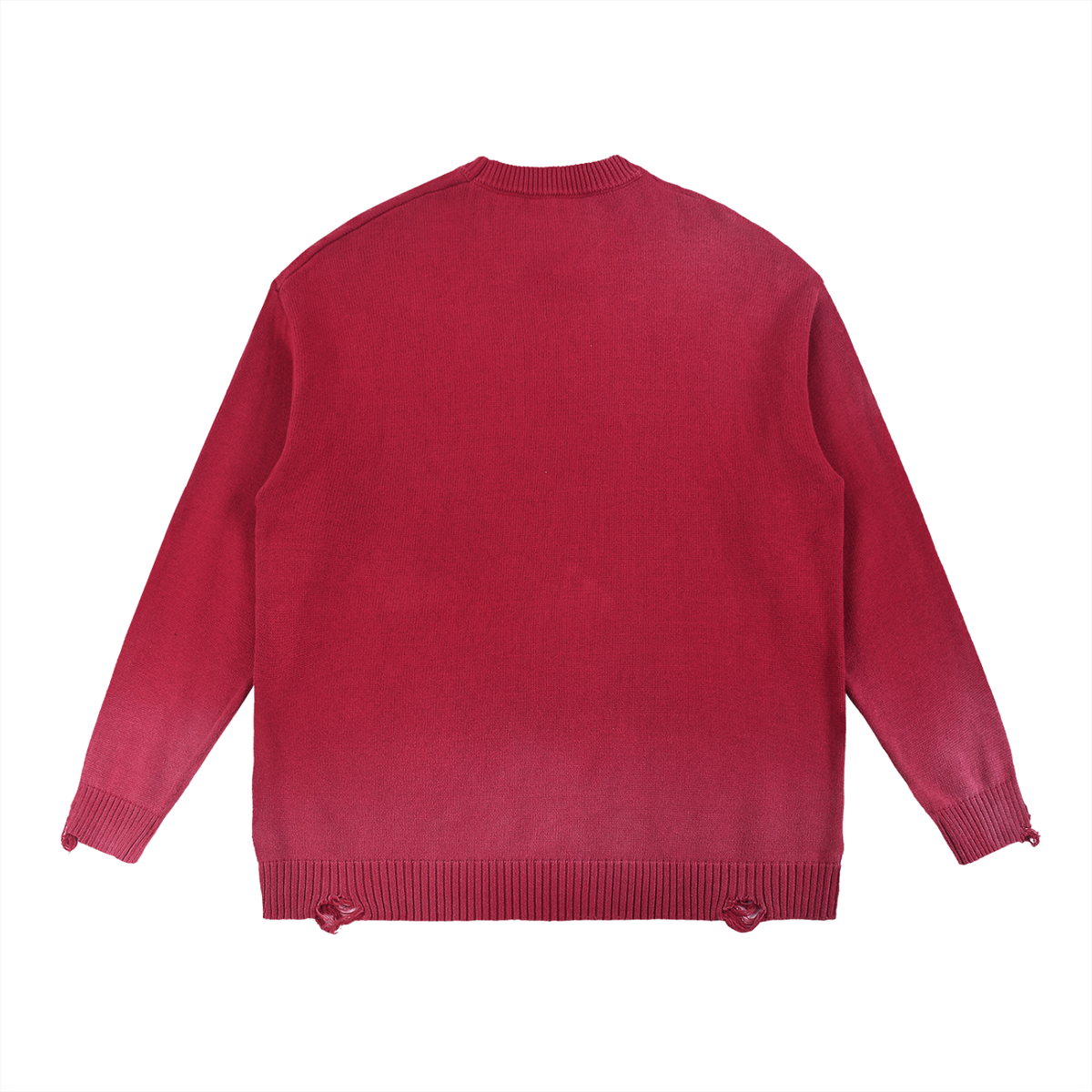 DISTRESSED RIPPED SUN-FADED KNITWEAR DUO