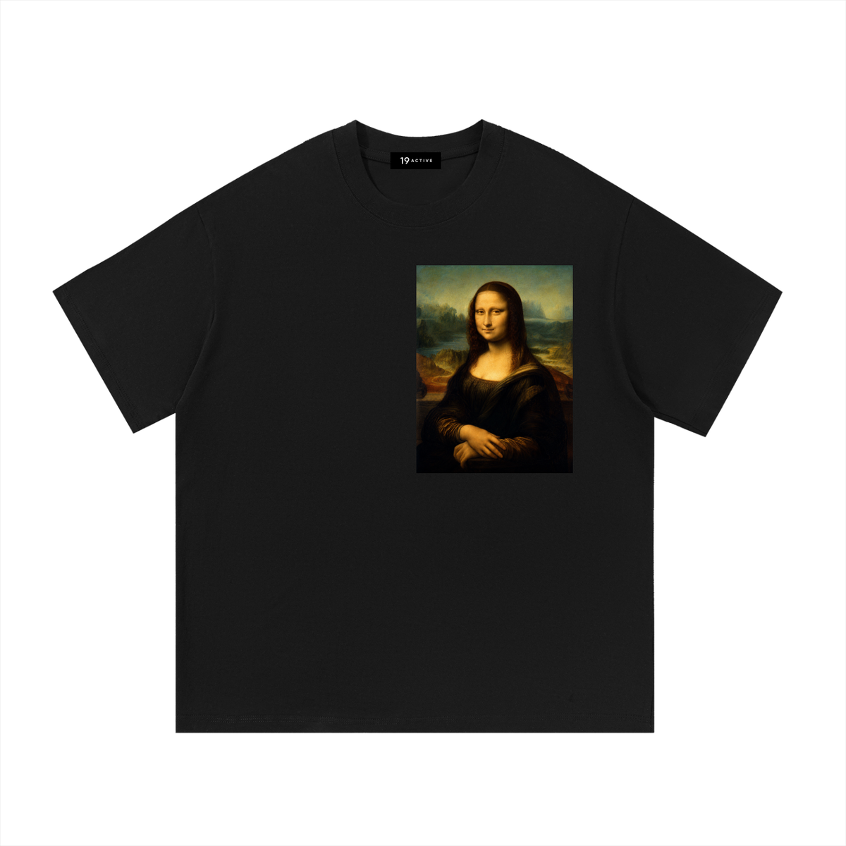MONA LISA BY DA VINCI NOIRE COTTON T-SHIRT